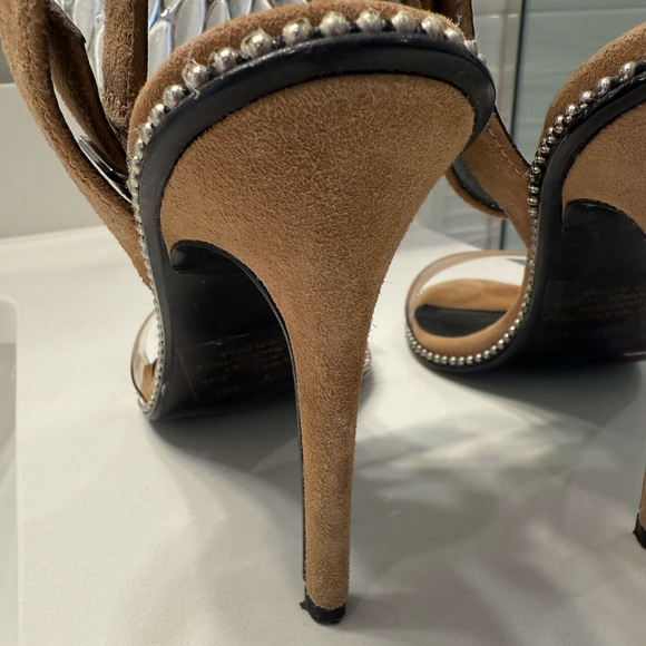 RARE Steve Madden Sylvie Heels Sandals Tan Sz 6 - Picture 7 of 10